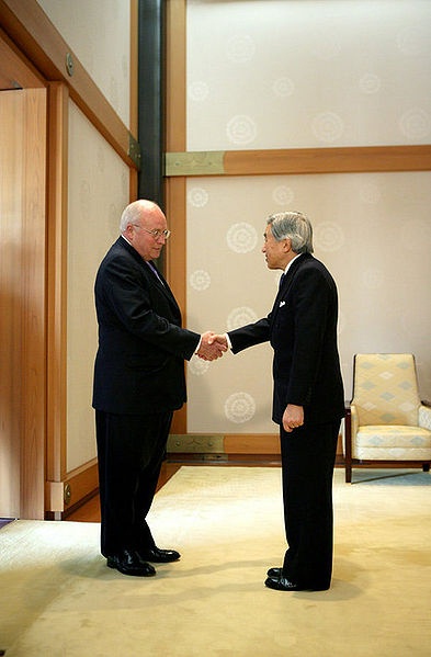 Cheney Meets Japanese Emperor
